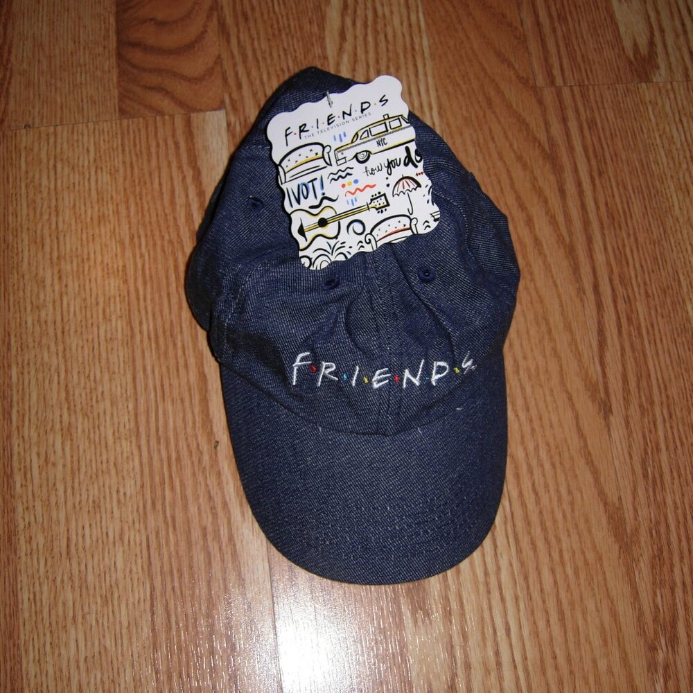 Friends Denim Baseball Cap New With Tag